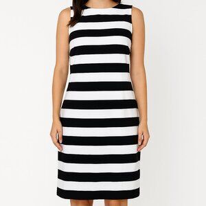 KAMALIKULTURE Norma Kamali Striped Low Back Dress